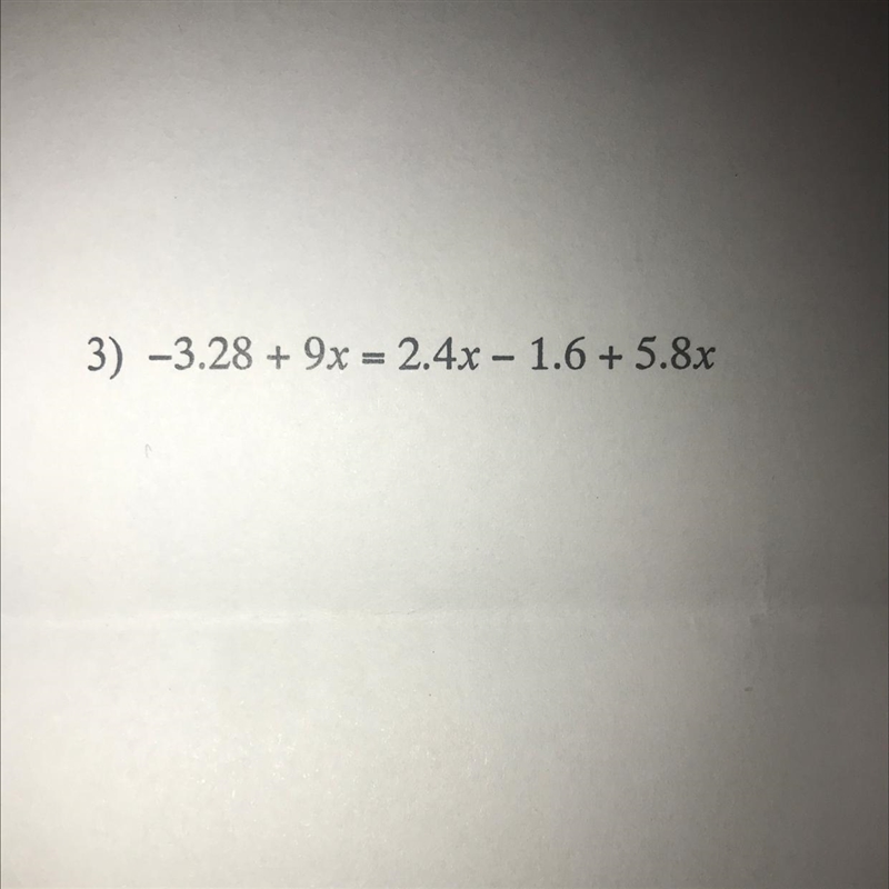 Combine like terms to find X.-example-1