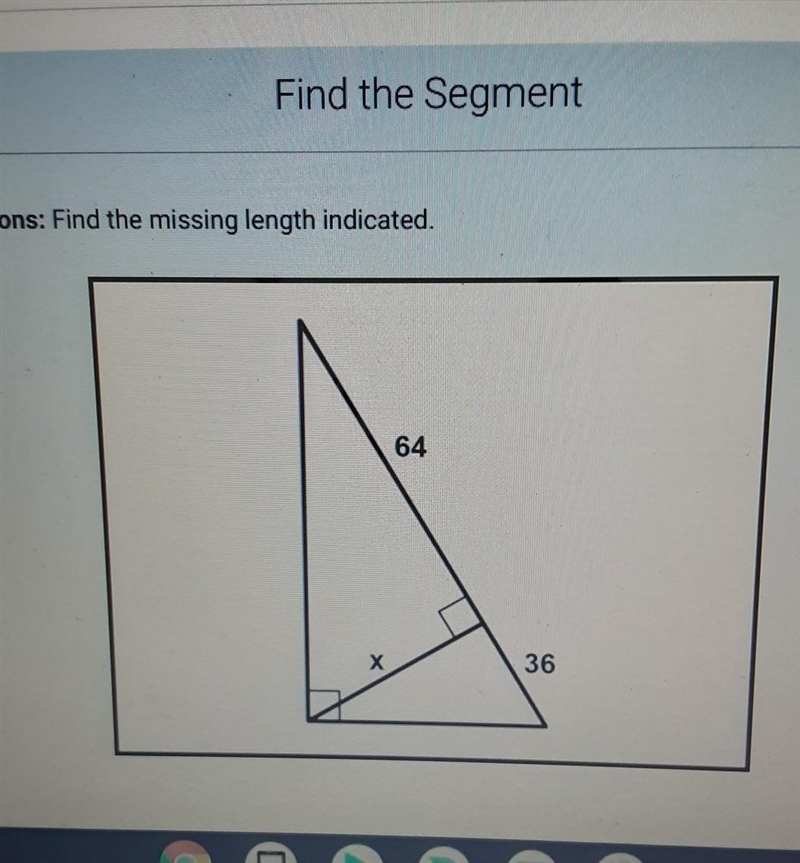 Find the missing length indicated (help me find x)​-example-1