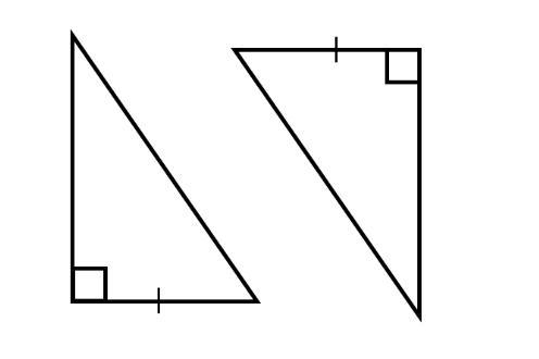 50 PTS Determine if you can use the hypotenuse-leg congruency property to prove the-example-1