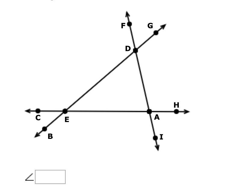 Which angle is vertical to ∠EAD? Please help!!!-example-1