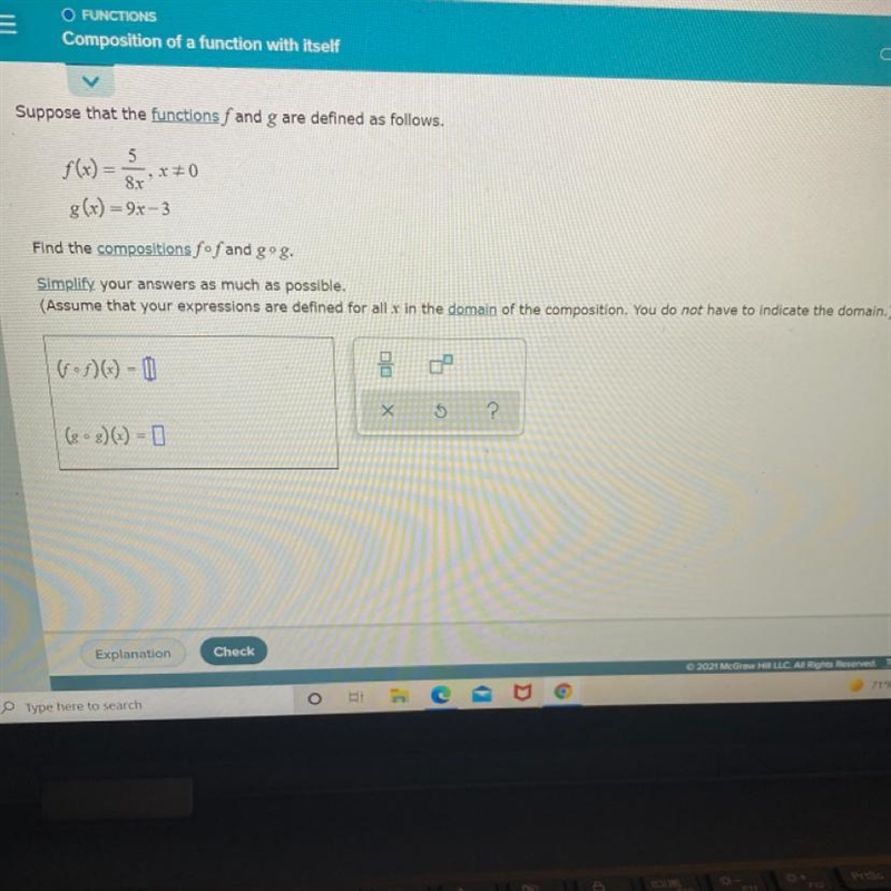 Suppose the function f and g are defined as follows.-example-1