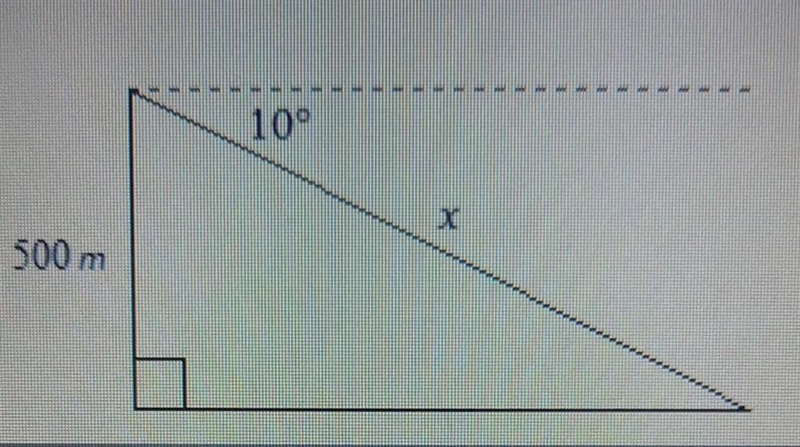 Please help extremely confused Find the value of x. Round to the nearest tenth. The-example-1