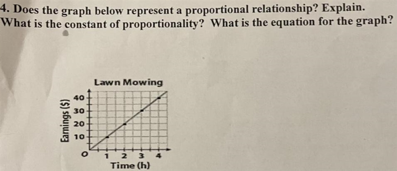 Question: Does the graph represent a proportional relationship? Explain. What is the-example-1