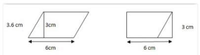 Jennifer wants to find the area of a parallelogram. She decomposes the parallelogram-example-1