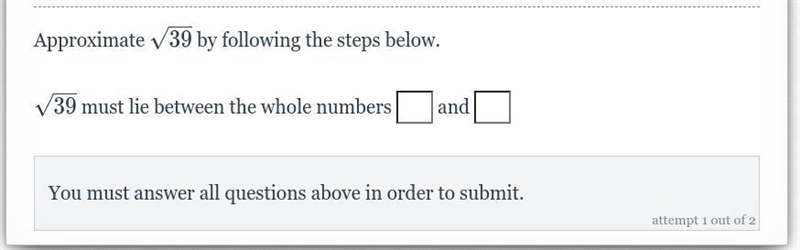 Approximating 39 by following the steps below-example-1