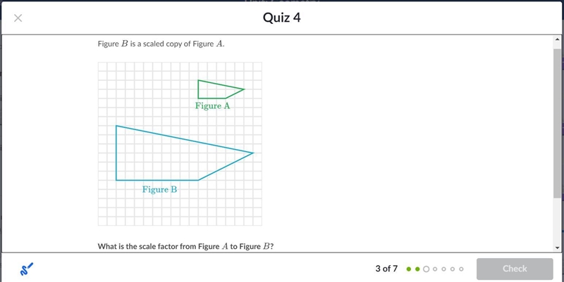 What is the scale factor from Figure A to Figure B?-example-1