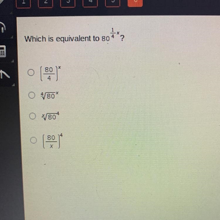 Which is equivalent to 80 1/4?-example-1