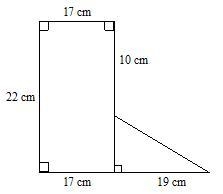 Calculate the area of the composite figure, which is not drawn to scale.-example-1