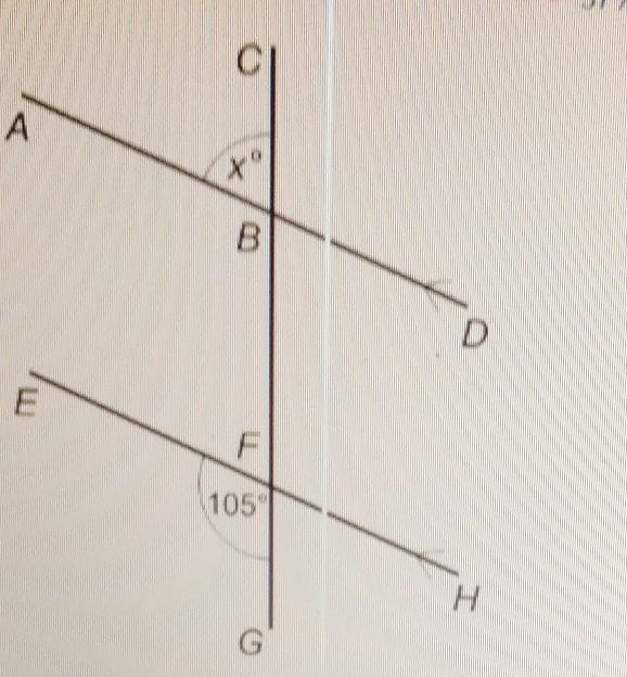 Find out the size of x​-example-1