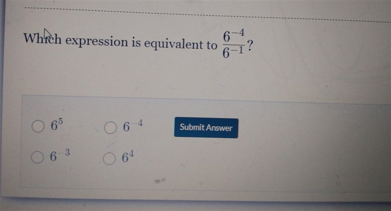 Wwhich expression is equivalent to his question ​-example-1