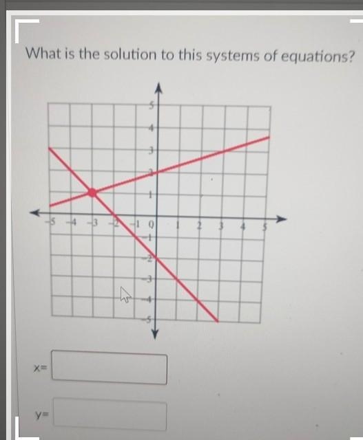 What is the solution to this systems of equations?​-example-1