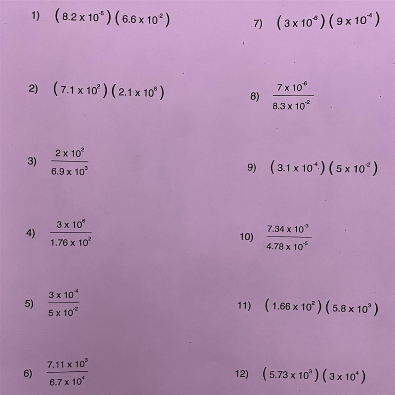 Simplify. Write each answer in scientific notation. Round to the nearest thousandth-example-1