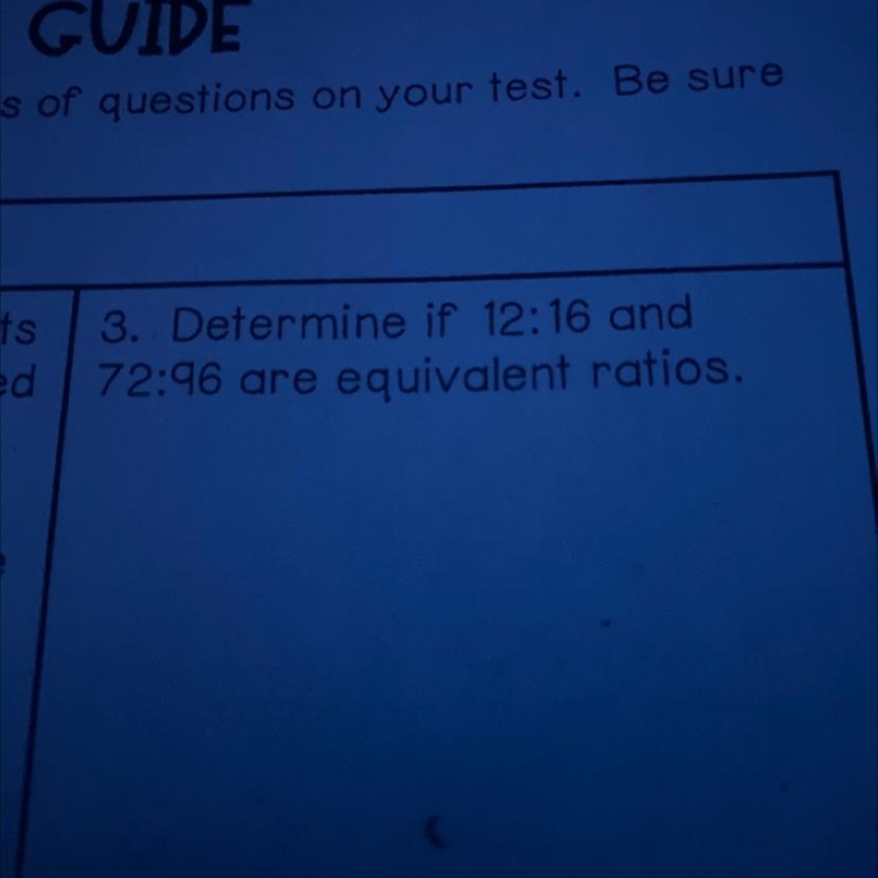 Als 3. Determine ir 12:16 and d 72:96 are equivalent ratios.-example-1