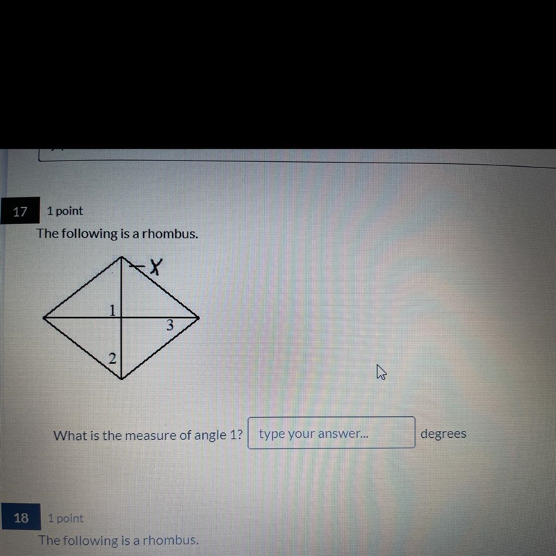 What is the measure of angle one? Blank degrees-example-1