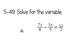 Solve for variable its in pre algebra-example-1