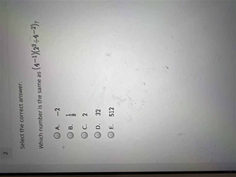 (4^-1)(2^3 divided by 4^-2)-example-1