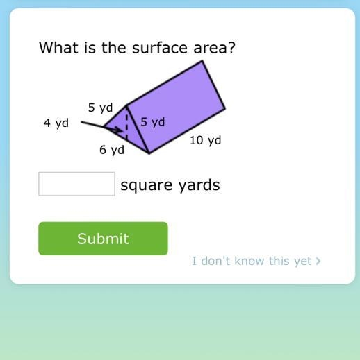 What is the surface area in square yards-example-1