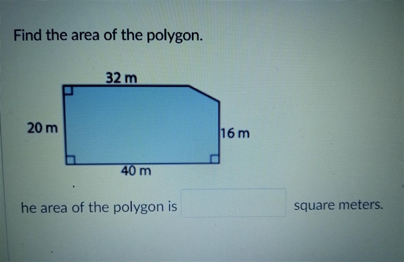 Find the area of the polygon​-example-1