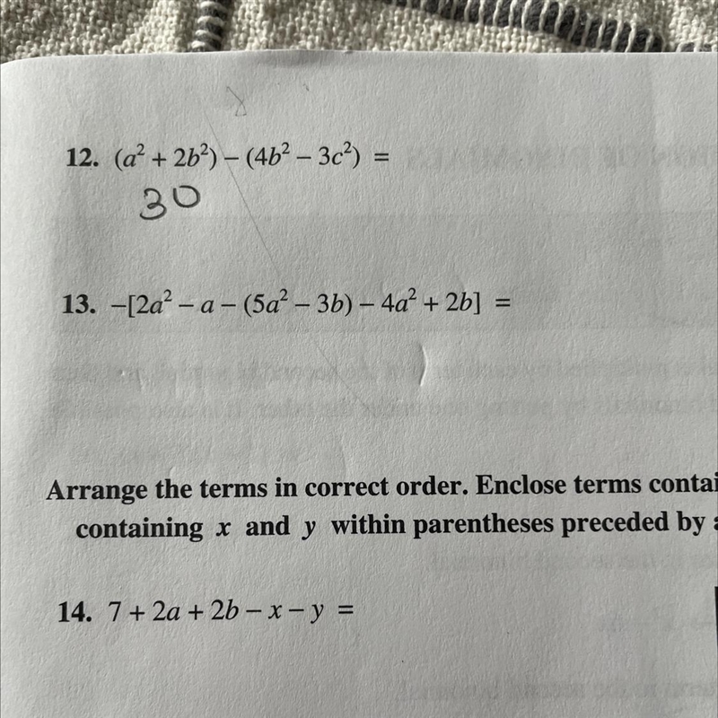 I need help on 13 The instructions are to: evaluate the following if a =6 , B=3 and-example-1