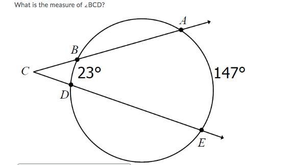 What is the measure of ∠BCD?-example-1