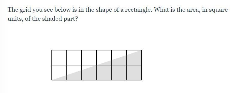 The grid you see below is in the shape of a rectangle. What is the area, in square-example-1