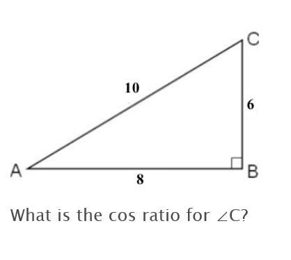 1. What is the sine ratio of ∠C? A. 5/13 B. 5/12 C. 12/13 D. 13/12 2. What is the-example-2