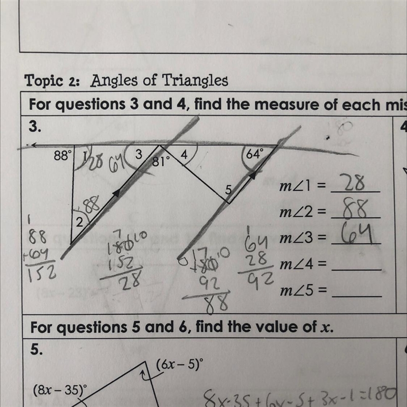 Hi! I can’t figure out m<4 and m<5. Can anyone help me?-example-1