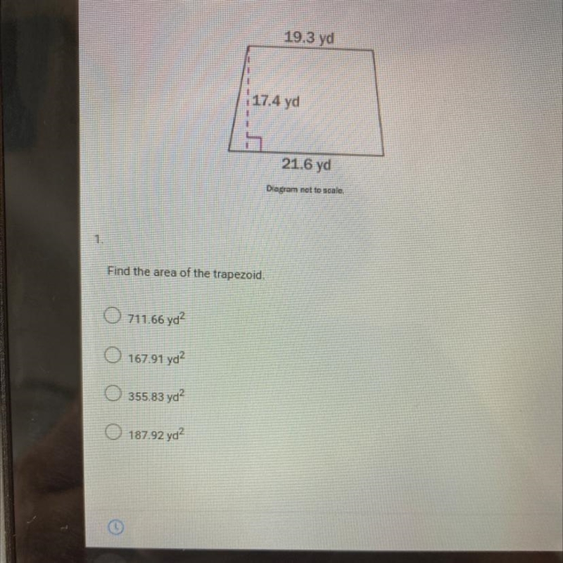 Find the are of the trapezoid-example-1