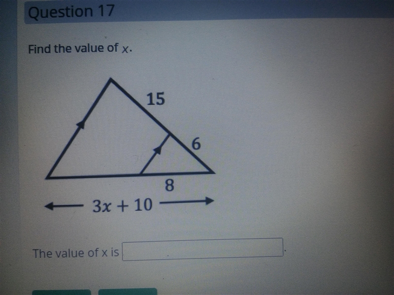 Not sure if I did this right Can someone help? Find the value of x.-example-1