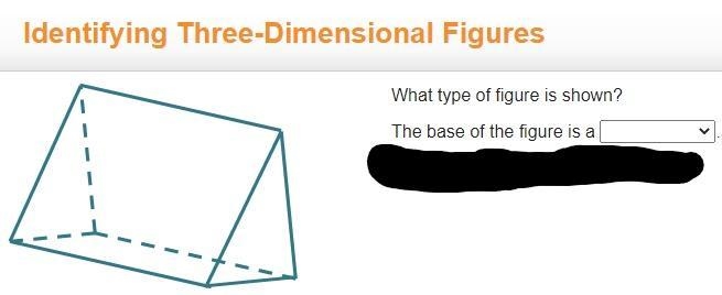 What type of figure is shown? The base of the figure is a ___________ A: Prism B: Rectangle-example-1