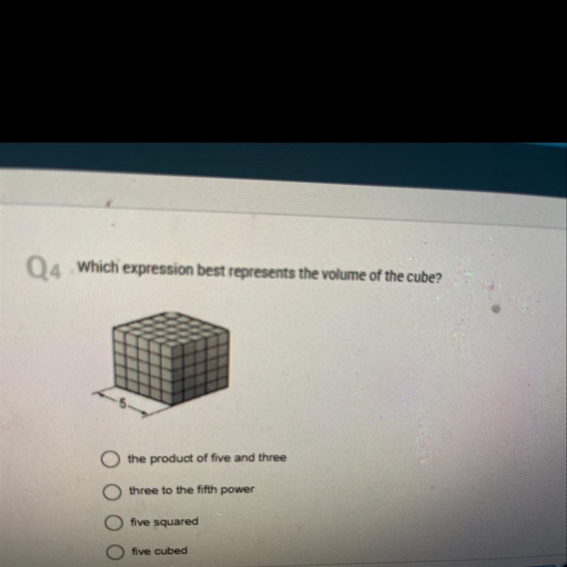 Which expression best represents the volume of the cube? Please-example-1