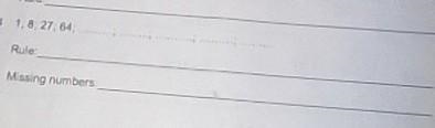 1,8,27; 64; Rule Missing numbers​-example-1