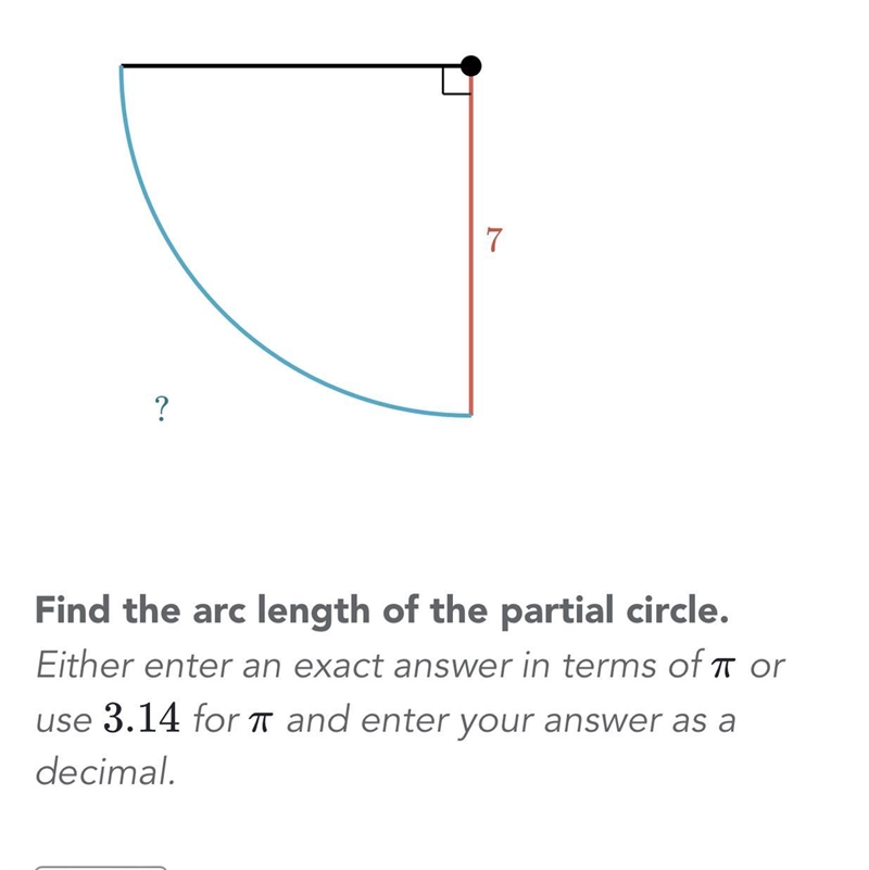 Find the arc length of the partial circle-example-1