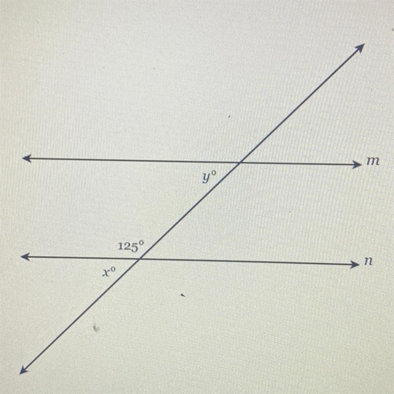 Given m || n, find the value of x and y.-example-1