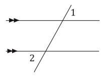 Angle 2 measures 77°. What is the measure of angle 1?-example-1