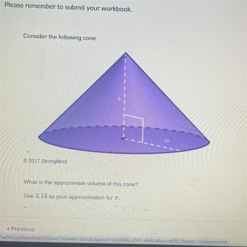 What is the approximate of this cone-example-1