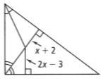 Find the value of x a) 5 b) -1 c) 6 d) 2-example-1