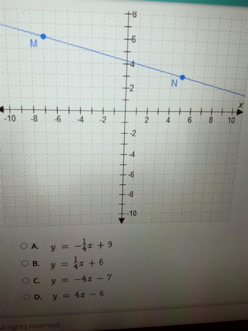 Which equation represents a line that is perpendicular to line mn? ​-example-1