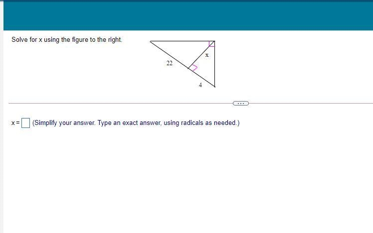 I'm stuck on this homework question. I forgot the formula to find the side. This is-example-1