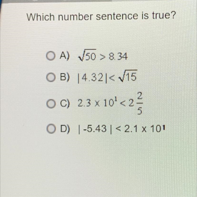 Which number sentence is true?-example-1