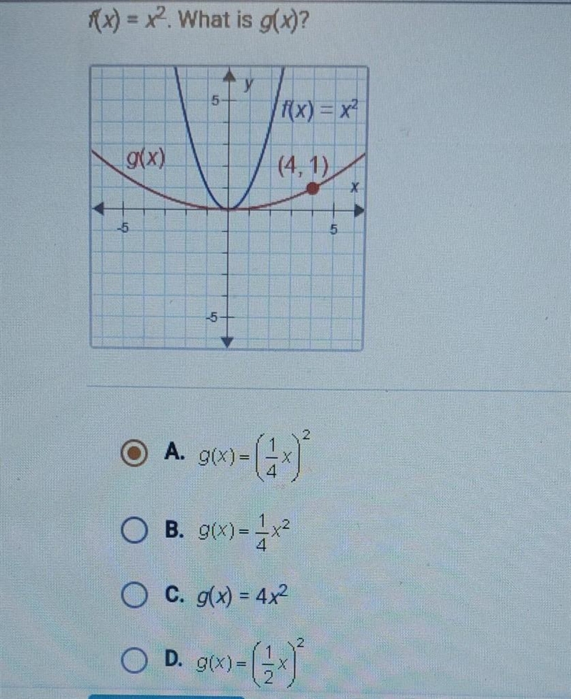 F(x) = x². What is g(x)?​-example-1