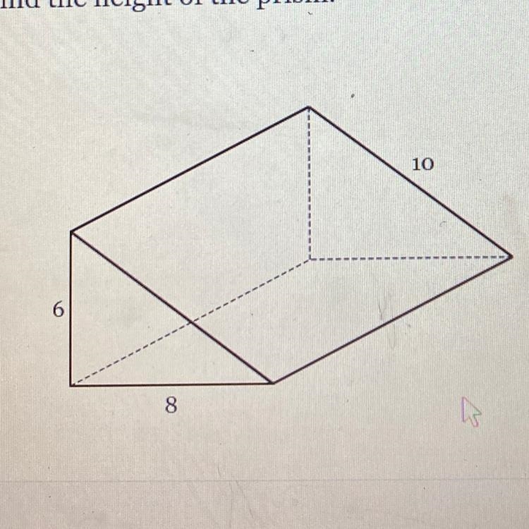 The bases of the prism below are right triangles. The volume of the prism is 360 units-example-1