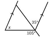 Please help, Due soon Find the value of x-example-1