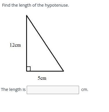 Find the length of the hypotenuse-example-1