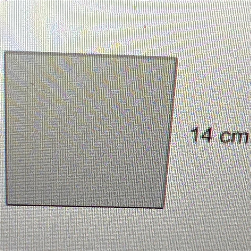 What is the area of a 14cm square?-example-1