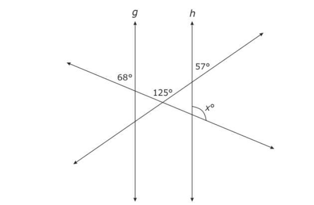 What is the measure of angle x?-example-1