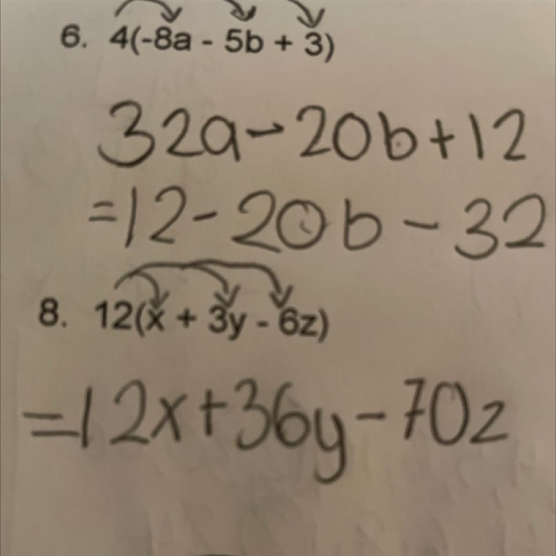 12(x+3y-6z) please expand the answer!!!!-example-1