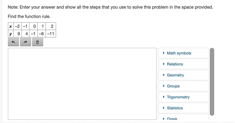 Find the function rule. May you help me find the function rule and please explain-example-1