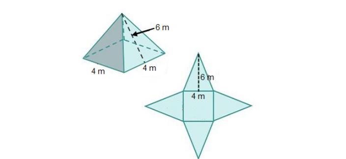 What is the total surface area of the square pyramid? 48 square meters 64 square meters-example-1