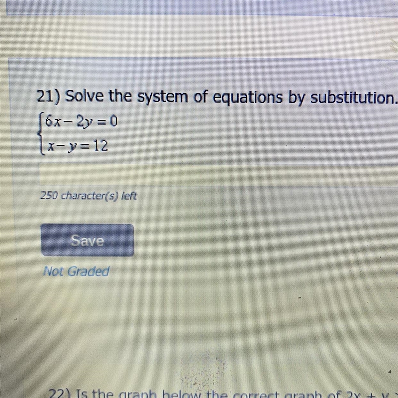 Solve the system of equations by substitution.-example-1